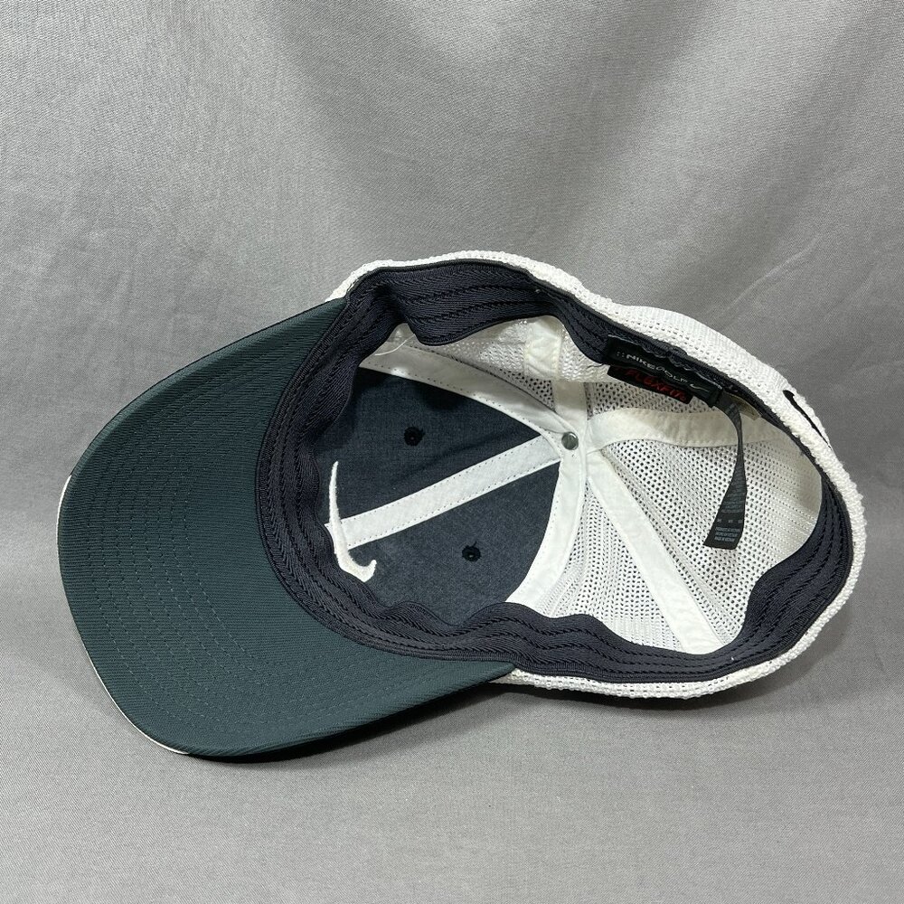 Nike Golf One VR Swoosh Flexfit M/L Hat Cap Black Trucker Mesh Running Dad Mens - Picture 13 of 15